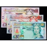 Gibraltar (3), a group of Commemorative notes, 20 Pounds dated 2004, 10 Pounds dated 2002 and 5