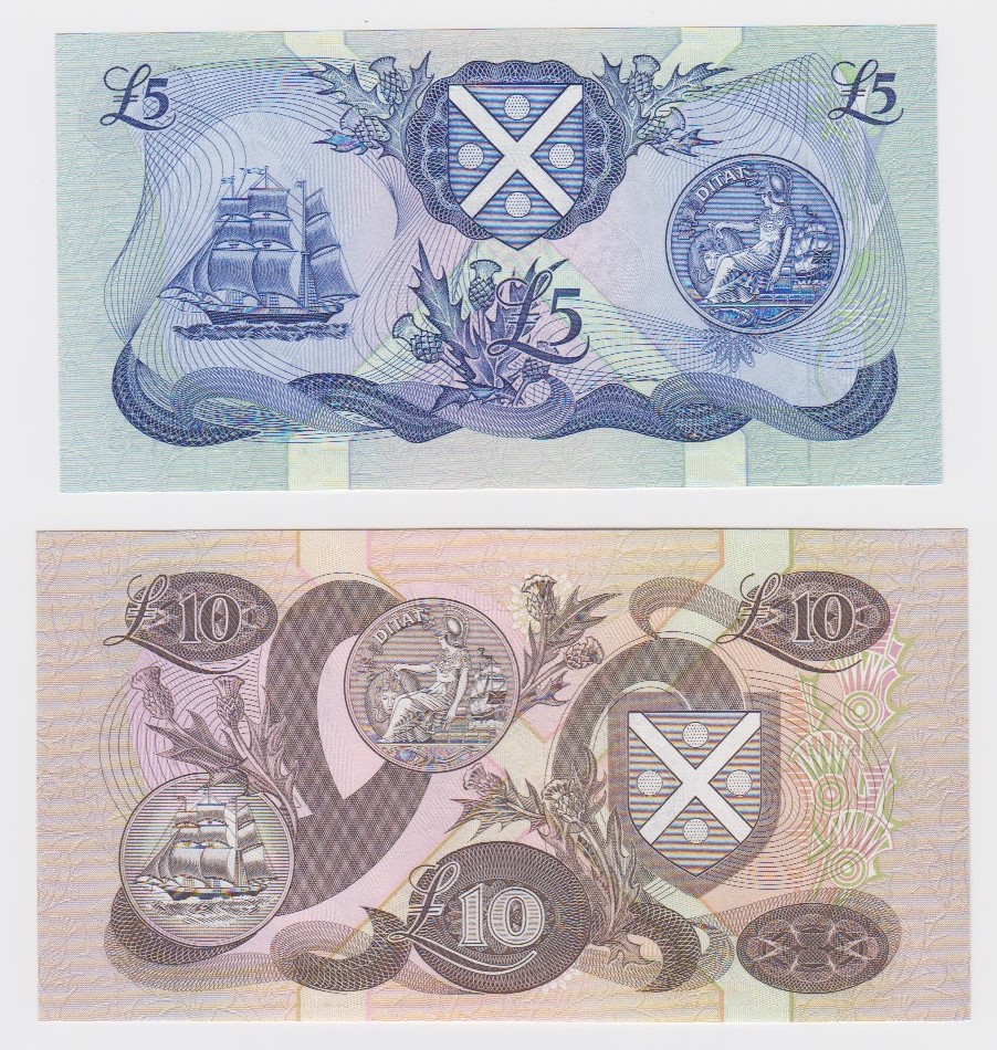 Scotland, Bank of Scotland (2) LOW serial numbers, 10 Pounds dated 7th May 1992, signed Pattullo & - Image 2 of 2