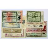 Germany Grossgeld (9) issued 1923, a group of Hyper inflation notes from Stadt Elberfeld, 500000