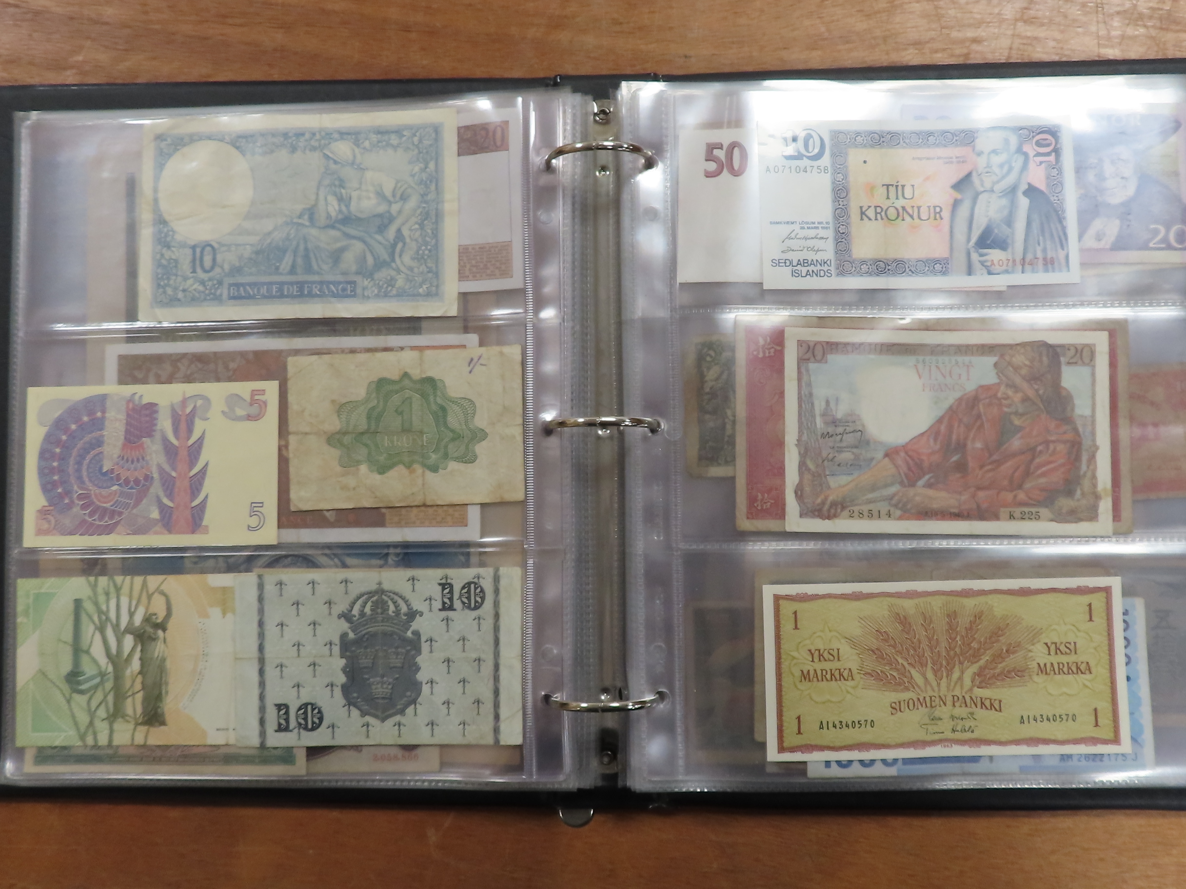 World (125), a collection in album including Syria 5 Piastres dated 1919, King George VI - Image 19 of 41