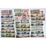 North Korea (30), a range of notes including set of 8 modern reprints dated 1947, the rest most