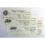 Beale 5 Pounds (3), a group of white notes dated 1950, 1951 and 1952 (B270, Pick344) generally