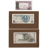 Waterlow & Sons (3), a group of uniface hand painted essays, Banco Central del Ecuador 100 Sucres,