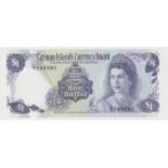 Cayman Islands 1 Dollar dated 1974 (issued 1981), scarce 'Z/1' prefix REPLACEMENT note, serial Z/1