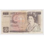 Gill 10 Pounds issued 1988, very scarce official LAST RUN note 'JR60' prefix, serial JR60 545273 (