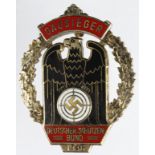 German Nazi Gausieger 1936 enamelled Shooting Badge 'Deutscher Schutzen-Bund'.