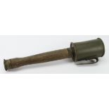 German WW1 stick grenade nice refurbished example with engraved shaft complete with ball and cord,