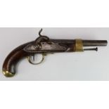 19th Century continental military percussion holster pistol.
