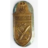 German Nazi Army Narvik Campaign Shield.