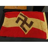 German Nazi Hitler youth flag dated on spine 1941.