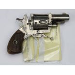 Blisset & Son .320 calibre pocket Revolver, round barrel 1.5", top strap engraved "Blisset & Son