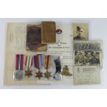 WW2 group to 1083026b Gnr Stanley R Jones Royal Artillery consisting of 1939-45 Star, Africa Star,