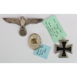 German high quality replica WW2 Knights Cross stamped '800' and 'L/58'. And a high quality replica