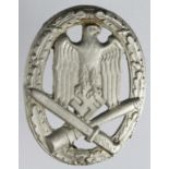 German Nazi General Assault Badge, repair noted