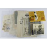 German WW2 collection of Luftwaffe photos with various German WW2 documents, field post letters