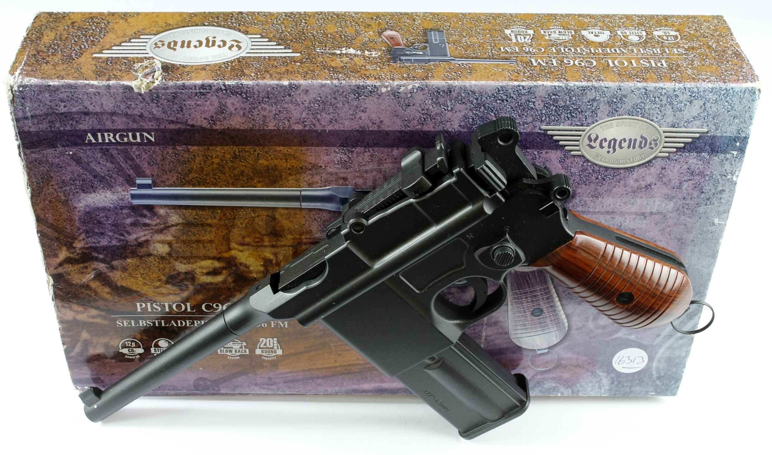 Air Pistol - The Spirit of Legends Weapon History - C96 Waffenfabrik, Umarex, Cal 4.5mm (.177).