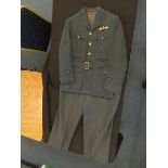 WW2 RAF Officers Tunic and Trousers, with original wartime wings.