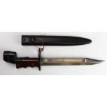 Bayonet - No7 Mk1 Bowie bladed knife bayonet for the Jungle Carbine, composite grip with