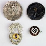 German badges 4x inc HJ and Party lapel badge