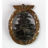 German 1960s Reproduction Kriegsmarine High Seas Badge.