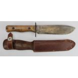 Model "D" British Army Survival Knife. R/H Ricasso marked "Wilkinson Sword Ltd" with crossed