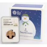 Fifty Pence 2019 "The Snowman" in a NGC Capsule. Graded PF70 Ultra Cameo. Along with its original