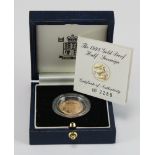 Half Sovereign 1998 Proof FDC boxed as issued