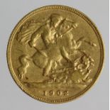 Half Sovereign 1902 F-GF