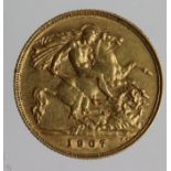 Half Sovereign 1907 VF