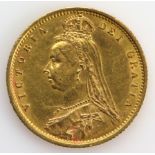 Half Sovereign 1892 GVF a couple of small contact marks under magnification