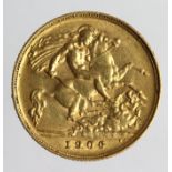 Half Sovereign 1906 VF