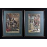 M. Haywood (circa 1870) Pair of signed Watercolours titled 'Your Room is better then your Company'