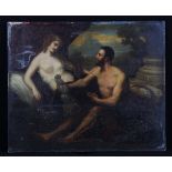 Attributed to Henry Howard R.A (British, 1769-1847). Oil on panel. Depiction of Hercules and