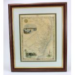 Australasian Interest- A pair of framed prints depicting a map of New South Wales by J Rapkin,