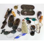 Collectables. A collection of approximately twenty various items, including spectacles of various