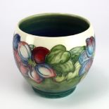 Moorcroft jardiniere in 'clematis' pattern 13.5cm high, signed to base