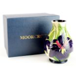 Moorcroft. Ivy Louisiana vase by Rachel Bishop, limited edition 26/50, 1st quality with 1913-2013