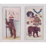 Cigarette cards, Robinson's, Regimental Mascots, two type cards, nos 7 & 10 (gd/vg) (2)