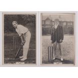 Cigarette cards, Phillips, Cricketers, Premium size, (153 x 111mm), 4 cards, Essex (2) nos 139c