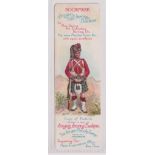 Trade card, Singer, Bookmark, Military bookmark showing Scottish Soldier in kilt (vg) (1)