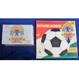 Trade cards, South American Football Stickers, unused album (sl scuff to cover) 'Copadel Mundo