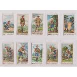Trade cards, Fry's, Scout Series (20/50, mixed printings), nos 3, 4, 9, 14, 18 (x2, different),