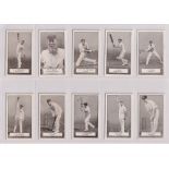 Cigarette cards, Gallaher, Famous Cricketers (set, 100 cards) (gd)