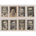 Trade cards, Amalgamated Press, England's Test Match Cricketers, 'M' size (set, 16 cards) (some