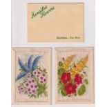 Tobacco silks, Wix, Kensitas Flowers, 'P' size (printed backs) (set, 30 silks) (gen gd)