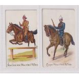 Cigarette cards, Brankston, Colonial Troops, two type cards, New Zealand Mounted Rifles (Golf Club