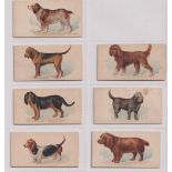 Cigarette cards, USA, Goodwin's, Dogs of the World (caption on back only), 7 cards, Bassett Hound,