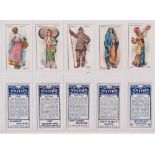 Cigarette cards, Smith's, Races of Mankind, (titled, multi-backed) 10 different pairs of types,