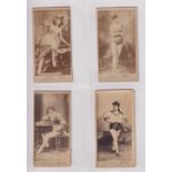 Cigarette cards, USA, Gross (Kalamazoo Bats), Photographic cards, Actresses, 8 cards, plain backs,