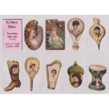 Cigarette cards, USA, Kinney, Novelties (die-cut) (set, 75 cards) (mixed condition, some with